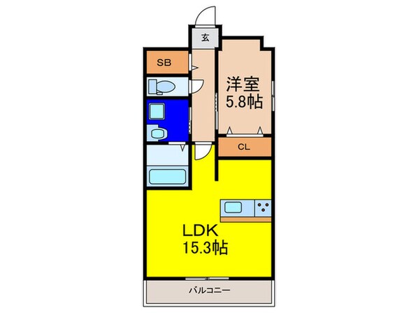 アリビオ福島の物件間取画像